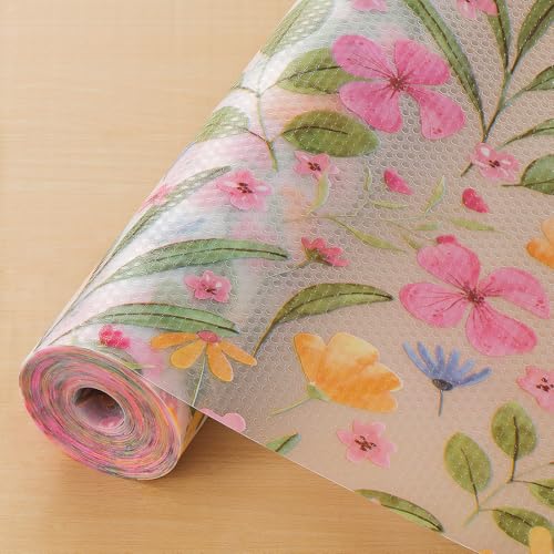 Cooyes Shelf Liner  Premium Non-Adhesive Cabinet & Drawer Liner for Kitchen  Waterproof Shelf Paper with Modern Pattern  Durable EVA Cabinet Mat  Easy to Cut