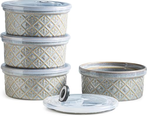 MISSYSSIM Ceramic Bowls w/ Lids