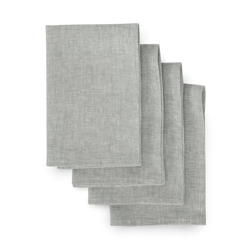 Solino Home Linen Napkins (Chambray Grey)