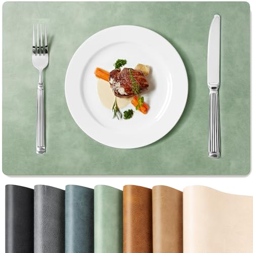 Roxifina Faux Leather Placemats Set of 8