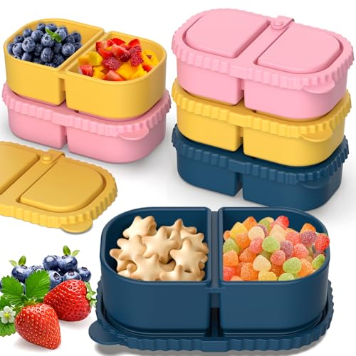 ICEROYCE Reusable Silicone Snack Containers
