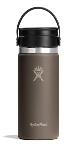 Hydro Flask Flex Sip Coffee Tumbler  Insulated Stainless Steel, Non Spill, Leak Proof Travel Coffee Cup 16 Oz Sandpiper