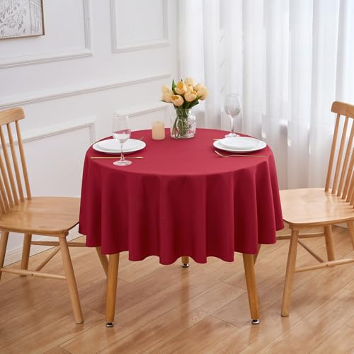 Burgundy 6 Pack Round 60 Inch Tablecloth
