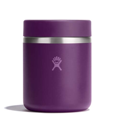 Hydro Flask Food Jar  Insulated Stainless Steel, Snack Travel Container for Hot Food & Soup 28 Oz Beachplum Purple