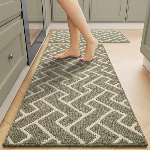 Kitchen Rugs Sets of 2 (Green)