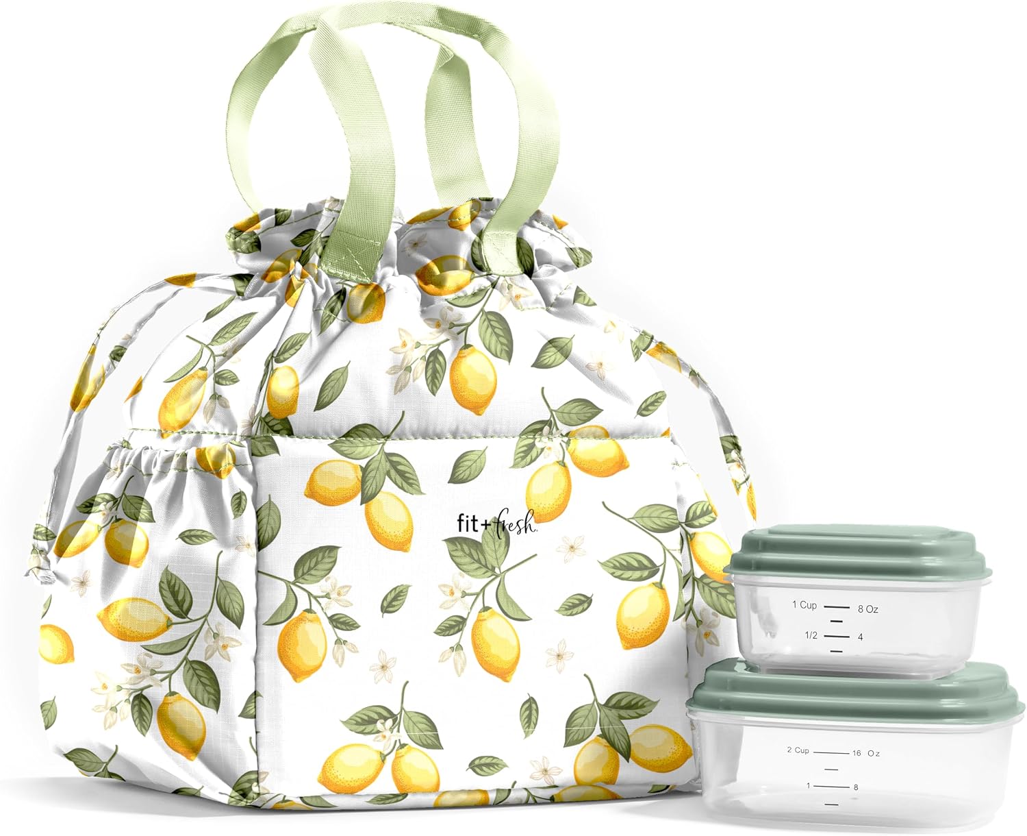 Cromwell Drawstring Lunch Bag (Lemons)